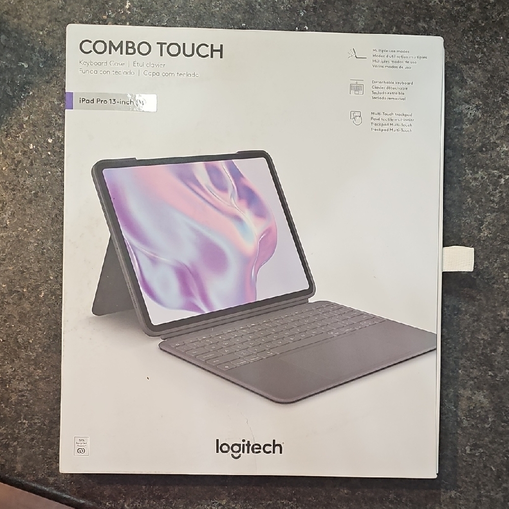 Logitech Combo Touch Keyboard Case for iPad Pro 13-inch - Black